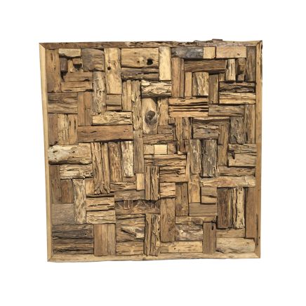 Teak Root Wall Art Square, Java