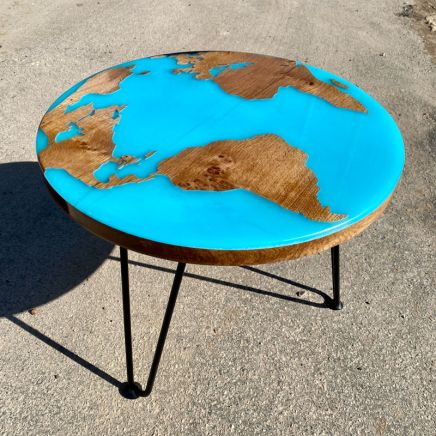 Globe Coffee Table Glow in the Dark!