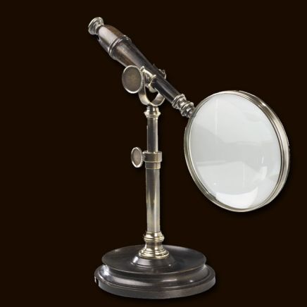 Magnifying Glass & Stand Bronzed